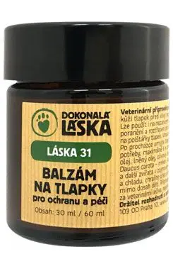 Tovární Cena LÁSKA 31 Balzám na tlapky pro ochranu a péči 30 ml