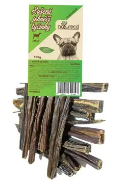 Originální NATURECA pochoutka Jehněčí tyčinky sušené 100g