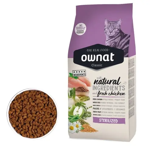 Poslední Šance OWNAT CLASSIC CAT Sterilized 15kg
