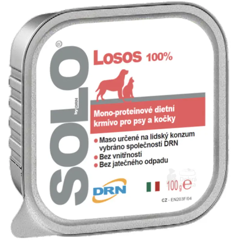 Poslední Šance SOLO Salmone 100% (losos) vanička 100g