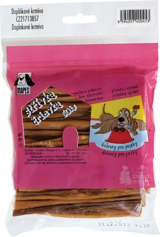 Zlevněný Pochoutka sušená MAPES střívka 10cm 50ks