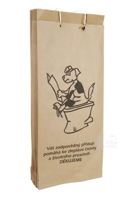 Must-Have Sáčky na psí exkrementy papírové, šité s ouškem 25ks