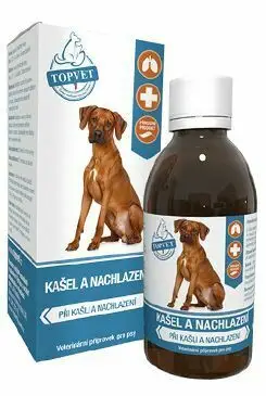 Kašel a nachlazení sirup pro psy TOPVET 200ml Dokud Zásoby Vydrží