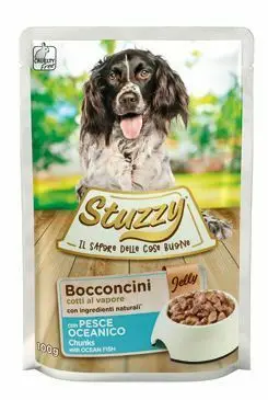 Vysoce Kvalitní Stuzzy Dog kapsa Adult kousky rybího 100g
