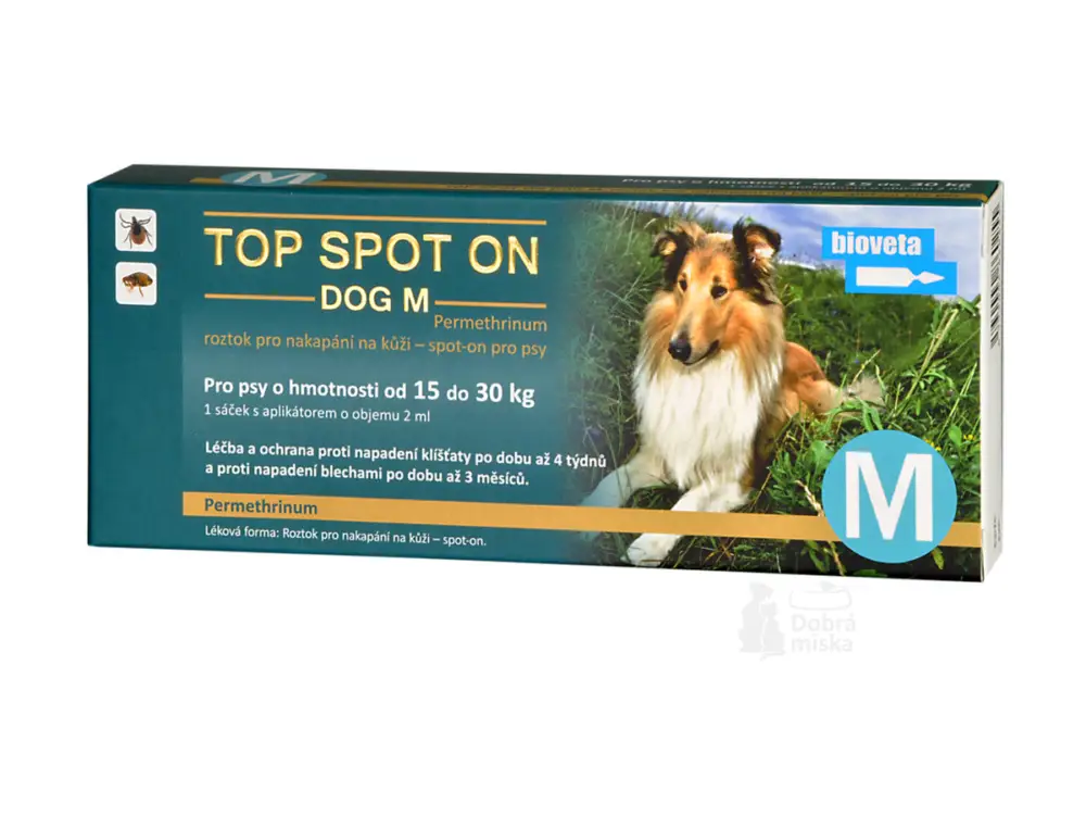 Top Spot-on Dog M 1x2ml (15-30kg) Aktuální