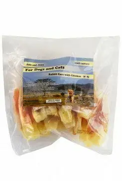 Originální Pochoutka Králičí ucho plněné kuřecím masem 230g