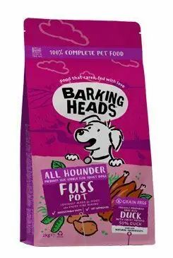 BARKING HEADS All Hounder Fuss Pot Duck 2kg Speciální Cena