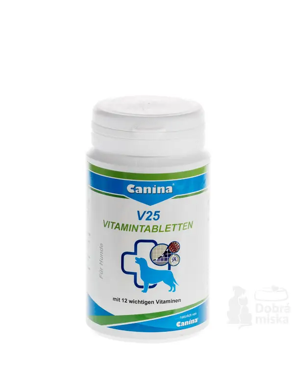 Autentický Canina V25 Vitamin Tabs 200g (60tbl)