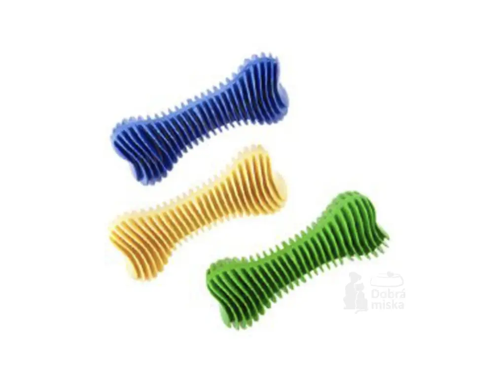 Hračka pes Kost Dentální žebrovaná plovací 18cm SP Vrácení Zdarma