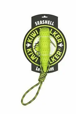 Hračka pes SEASHELL MAXI, plov z TPR zelená Kiwi Dokud Zásoby Vydrží