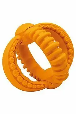 Hračka pes GOLEM Extreme guma 16x14cm oranžová HipHop Víkendová Akce