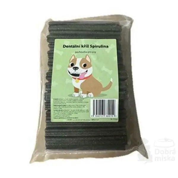 Pochoutka Dentální kříž Spirulina 50ks Akční Cena