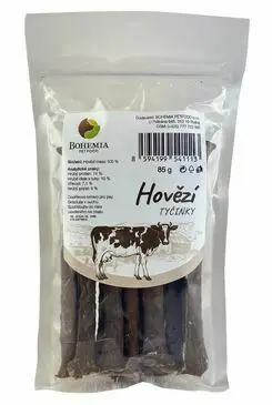 BOHEMIA TYČINKY Hovězí 85g Ihned K Objednání