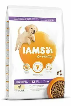 Akční Cena Iams Dog Puppy Large Chicken 12kg