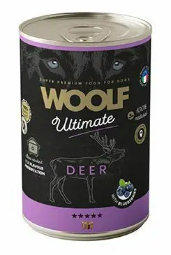 WOOLF Ultimate DogFood konz. Deer 400g Nízká Cena