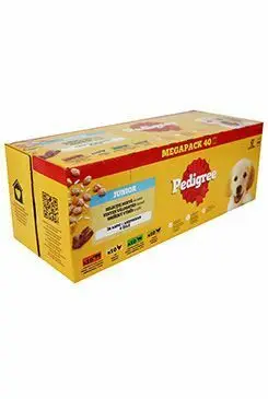 Vysoce Kvalitní Pedigree kapsa Junior mas.výběr s rýží v želé 40x100g