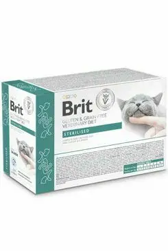 Brit VD Cat Pouch fillets in Gravy Sterilised 12x85g Novinka