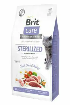 Brit Care Cat GF Sterilized Weight Control 7kg Finální Výprodej