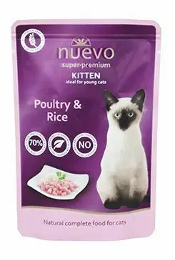 Nuevo kotě kapsa drůbeží s rýží 85g Značkový