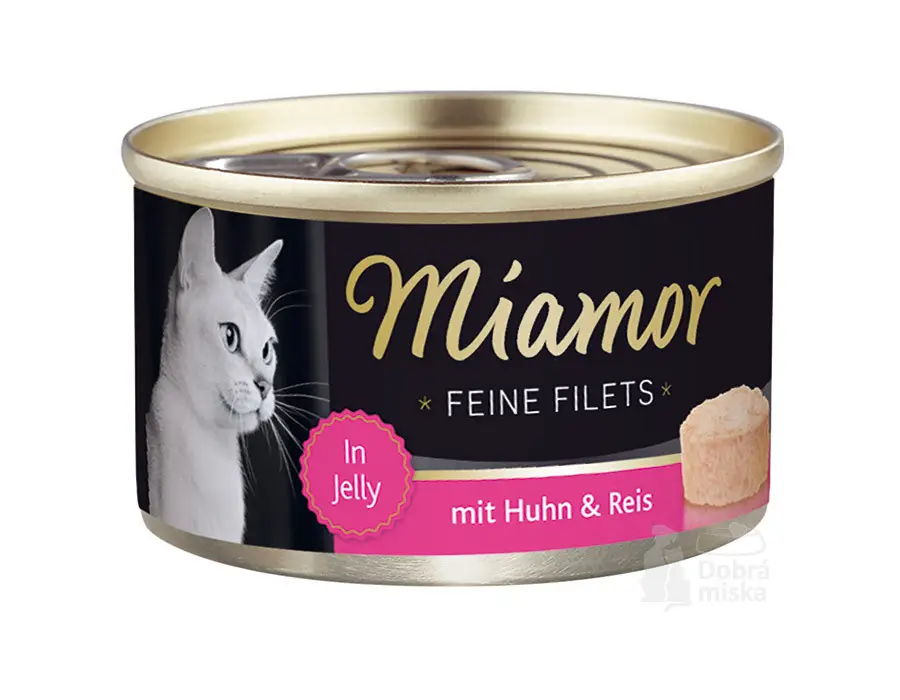 Finální Výprodej Miamor Cat Filet konzerva kuře+rýže v želé 100g