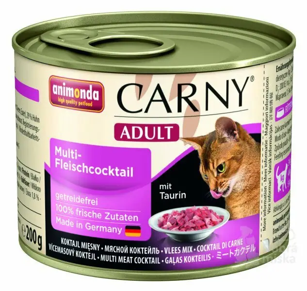Akční Cena Animonda kočka CARNY konz. Adult masový koktejl 200g