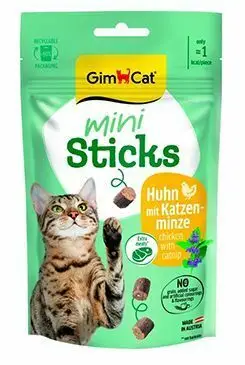 GimCat Mini Sticks kuře se šantou kočičí 50g Akční Nabídka