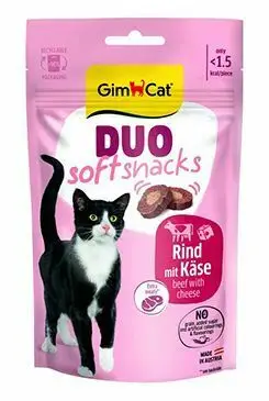 GimCat Duo Soft Snacks hovězí se sýrem 50g Super Cena