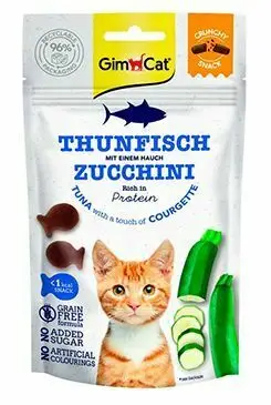 GimCat Crunchy Snacks tuňák&cuketa 50g Víkendová Akce