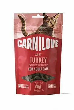 Víkendová Akce Carnilove Cat SOFT Snack Turkey+Catnip 50g