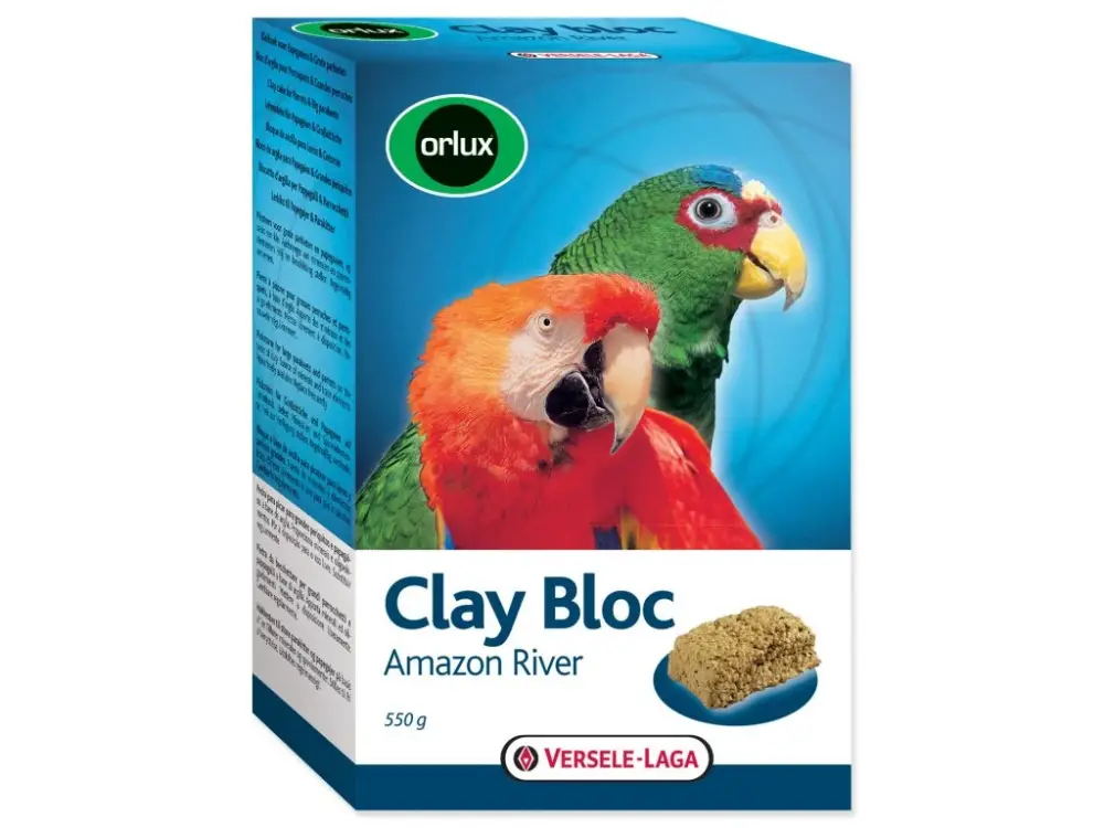 Cenová Bomba Jílový blok VERSELE-LAGA Clay Bloc Amazon River pro větší papoušky 550g