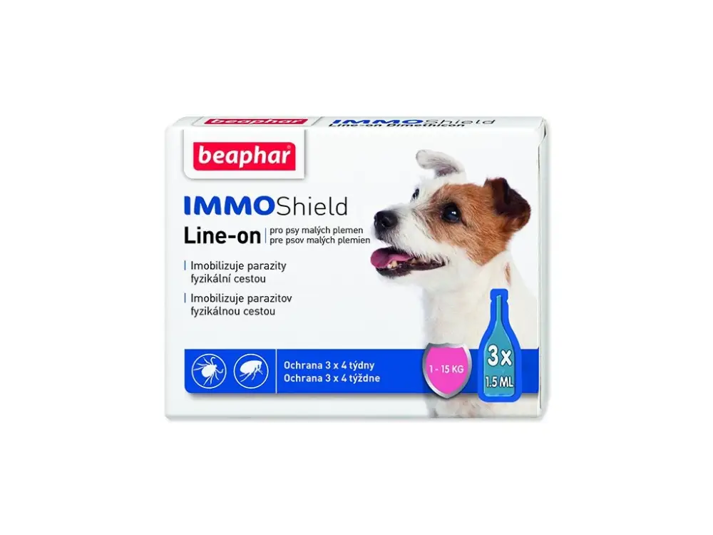 BEAPHAR Line-on IMMO Shield pro psy S 4,5ml Nová Kolekce