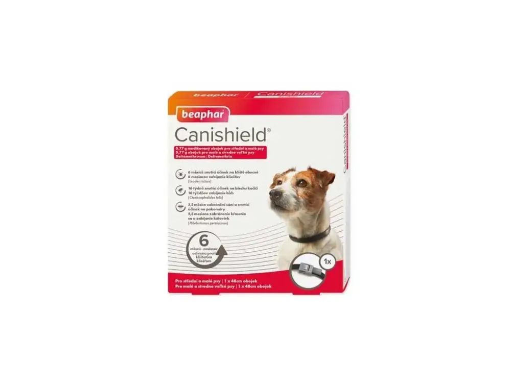 Vrácení Zdarma Obojek antiparazitní BEAPHAR Canishield 48 cm