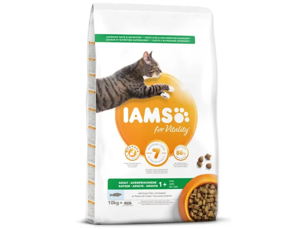 Aktuální IAMS for Vitality Adult Cat Food with Ocean Fish 10kg