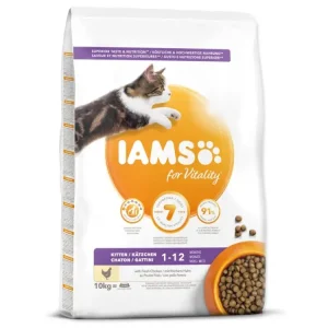 Ověřený IAMS for Vitality Kitten Food with Fresh Chicken 10kg