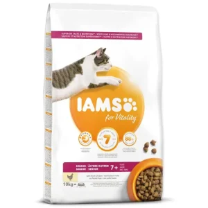 IAMS for Vitality Senior Cat Food with Fresh Chicken 10kg Top Prodej
