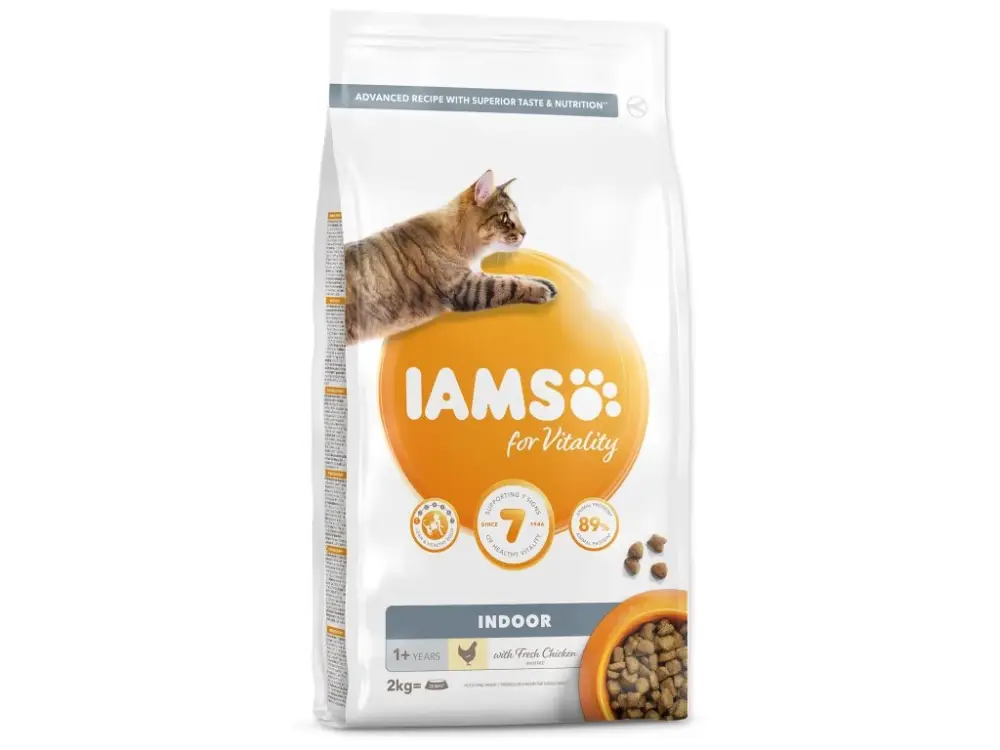 Novinka IAMS for Vitality Indoor Cat Food with Fresh Chicken 2kg