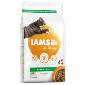 IAMS for Vitality Adult Cat Food with Lamb 2kg Cenově Výhodný