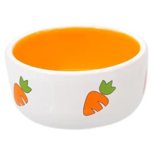 Tovární Cena Miska SMALL ANIMALS keramická pro králíky bílo-žlutá 11,5 cm 0,3l
