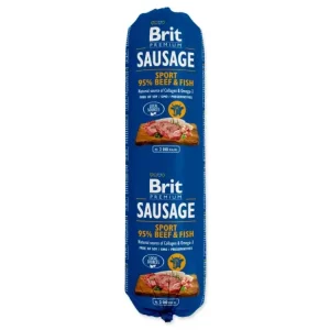 Salám BRIT Premium Sausage Sport – Beef & Fish 800g Výhodná Nabídka